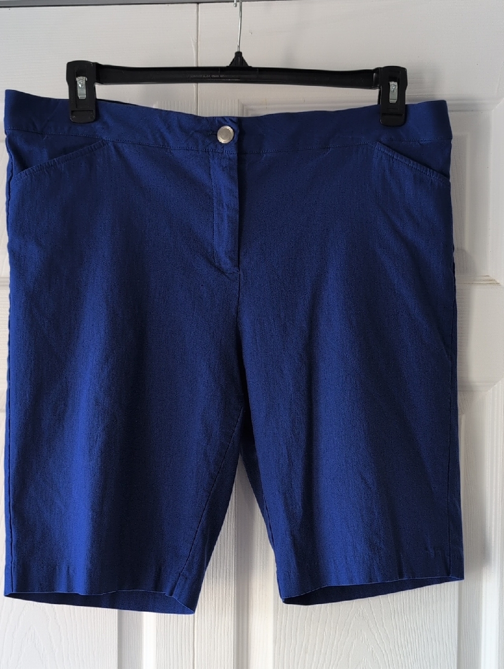 Women's Cobalt Blue Bermuda Shorts Coconut Row Palm Beach